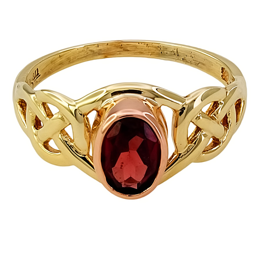 9ct gold Clogau Garnet Ring size N